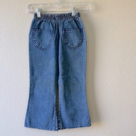 Girls Embroidered Flare Leg Jeans - Picture 2 of 6